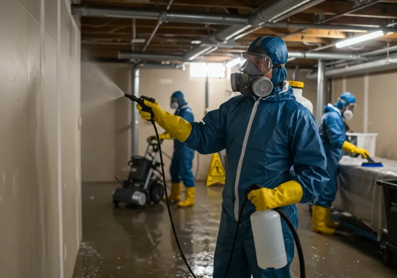Basement Sanitization and Antimicrobial Treatment process in Cheyenne, OK